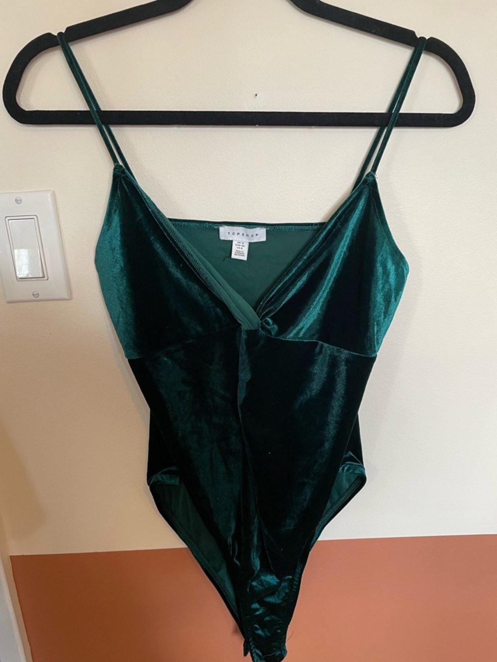 Topshop Teal Green Stretch Bodysuit